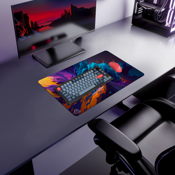 Colourful Paint gaming mouse pad — Medium size (600 × 350 mm)