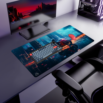 Cyber Rider gaming mouse pad — Large (900 × 400 mm) desk mat