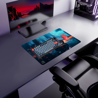Cyber Rider gaming mouse pad — Medium (600 × 350 mm) desk mat