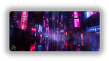 Futuristic Tokyo gaming mouse pad design — DeskCave™ artwork preview