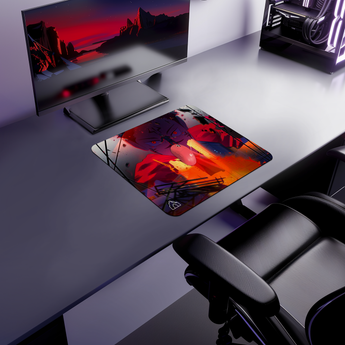 Mighty Warrior gaming mouse pad — Small size (450 × 400 mm)