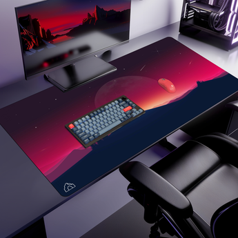 Red Sky Wolf mouse pad, 1200 × 600 mm – DeskCave™