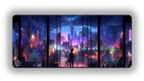 Roof Girl gaming mouse pad design — DeskCave™ artwork preview