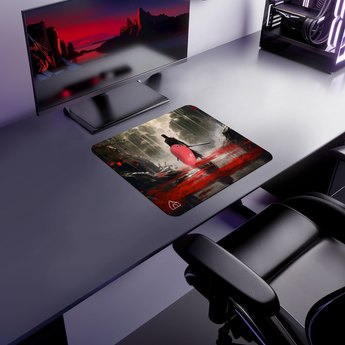 Samurai Blood Lake gaming mouse pad — Small size (450 × 400 mm)