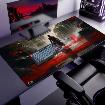 Samurai Blood Lake gaming mouse pad — XL size (1200 × 600 mm)