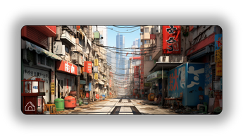Urban Area gaming mouse pad design — DeskCave™ artwork preview