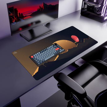 Yellow Moon mouse pad, 900 × 400 mm – DeskCave™