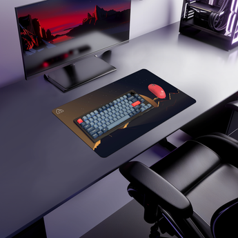 Yellow Moon mouse pad, 600 × 350 mm – DeskCave™