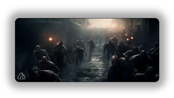 Zombie Apocalypse gaming mouse pad design — DeskCave™ artwork preview