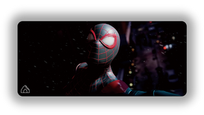 Black-Mask Spider gaming mouse pad design – DeskCave™
