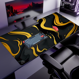 Gold Liquid mouse pad, 1200 × 600 mm – DeskCave™