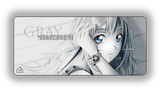 Gray Monochrome gaming mouse pad design – DeskCave™
