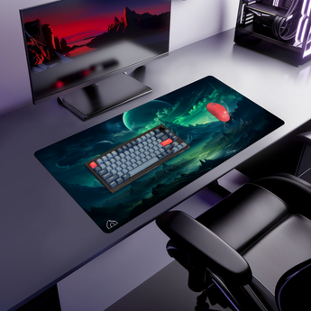 Mountain Cosmo Green gaming mouse pad, Medium - 600 x 350 mm – DeskCave™
