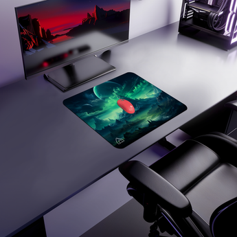 Mountain Cosmo Green gaming mouse pad, XL - 1200 x 600 mm – DeskCave™