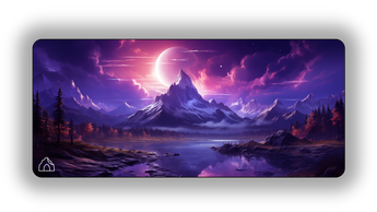 Mountain Cosmo Purple gaming mouse pad, Small - 450 x 400 mm – DeskCave™