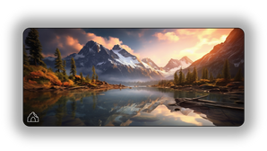 Mountain Lake Sunset II gaming mouse pad, Small - 450 x 400 mm – DeskCave™