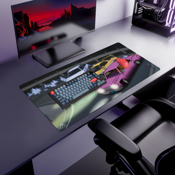Night Racers mouse pad, 900 × 400 mm – DeskCave™