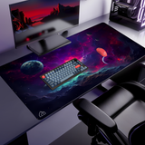 Purple Galaxy gaming mouse pad — XL size (1200 × 600 mm)
