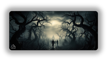 Scary Forest gaming mouse pad design — DeskCave™ artwork preview