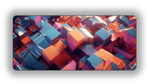 Cube Dimension gaming mouse pad design — DeskCave™ artwork preview