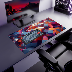Cube Dimension gaming mouse pad — Large size (900 × 400 mm)