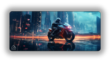 Cyber Rider gaming mouse pad design — DeskCave™ artwork preview