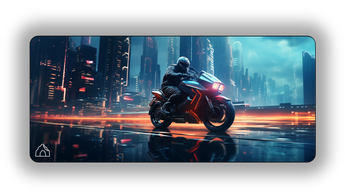 Cyber Rider gaming mouse pad design — DeskCave™ artwork preview