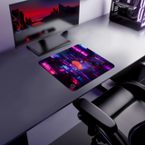 Futuristic Tokyo gaming mouse pad — Small (450 × 400 mm) desk mat