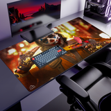 Masked Gunman mouse pad, 1200 × 600 mm – DeskCave™