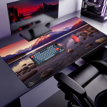 Mountain Lake II gaming mouse pad — XL (1200 × 600 mm) desk mat