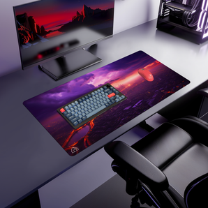 Purple City gaming mouse pad — Large (900 × 400 mm) desk mat