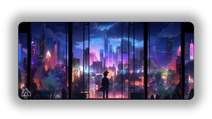 Roof Girl gaming mouse pad design — DeskCave™ artwork preview