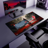 Samurai Blood Lake gaming mouse pad — Large size (900 × 400 mm)