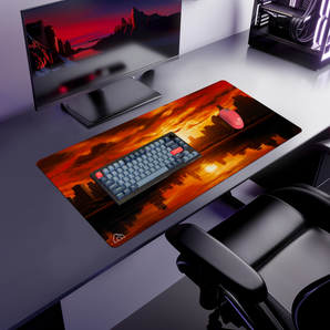 Sunset City gaming mouse pad — Large (900 × 400 mm) desk mat