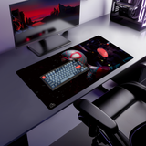 Black-Mask Spider mouse pad, 900 × 400 mm – DeskCave™