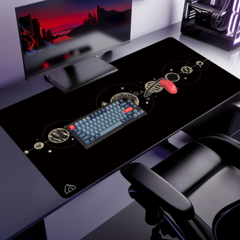 Cosmic Planets mouse pad, 1200 × 600 mm – DeskCave™