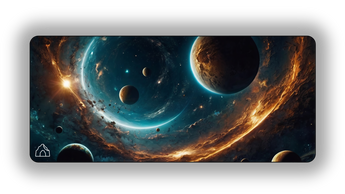 Cyan Cosmo gaming mouse pad design — DeskCave™ artwork preview