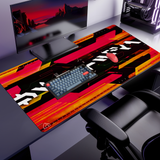 Cyber Glitch mouse pad, 1200 × 600 mm – DeskCave™
