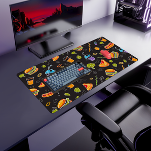Foodie mouse pad, 900 × 400 mm – DeskCave™