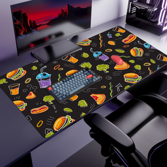 Foodie mouse pad, 1200 × 600 mm – DeskCave™