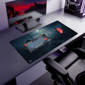 Graveyard gaming mouse pad — Large size (900 × 400 mm)