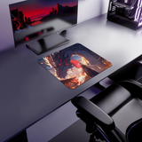 Grey Dragon Slayer gaming mouse pad — Small size (450 × 400 mm)