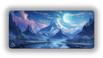 Mountain Cosmo Blue II gaming mouse pad, Small - 450 x 400 mm – DeskCave™