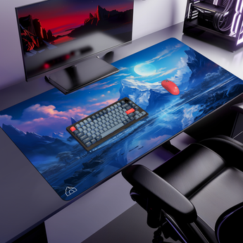 Mountain Cosmo Blue II gaming mouse pad design preview – DeskCave™