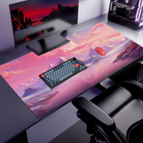 Mountain Cosmo Pink gaming mouse pad design preview – DeskCave™