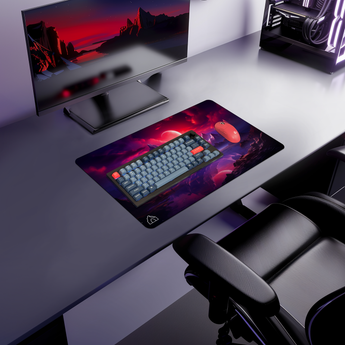 Mountain Cosmo Red gaming mouse pad, Large - 900 x 400 mm – DeskCave™