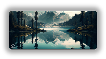 Mountain Lake gaming mouse pad, Small - 450 x 400 mm – DeskCave™