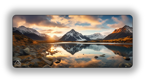 Mountain Lake Sunset gaming mouse pad, Small - 450 x 400 mm – DeskCave™
