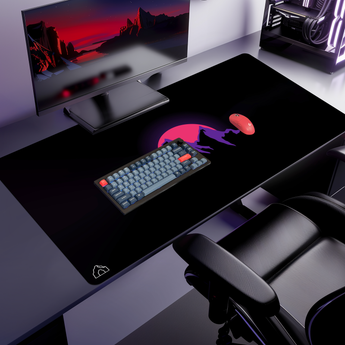 Mountain Sunset gaming mouse pad — XL size (1200 × 600 mm)