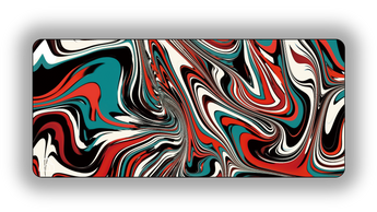 Psychedelic Liquid gaming mouse pad design – DeskCave™